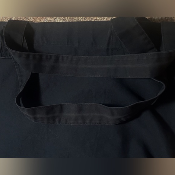 Esprit Vintage Tote Bag Black Multicolor Esprit Logo Front Pocket Handles Casual - Picture 14 of 14